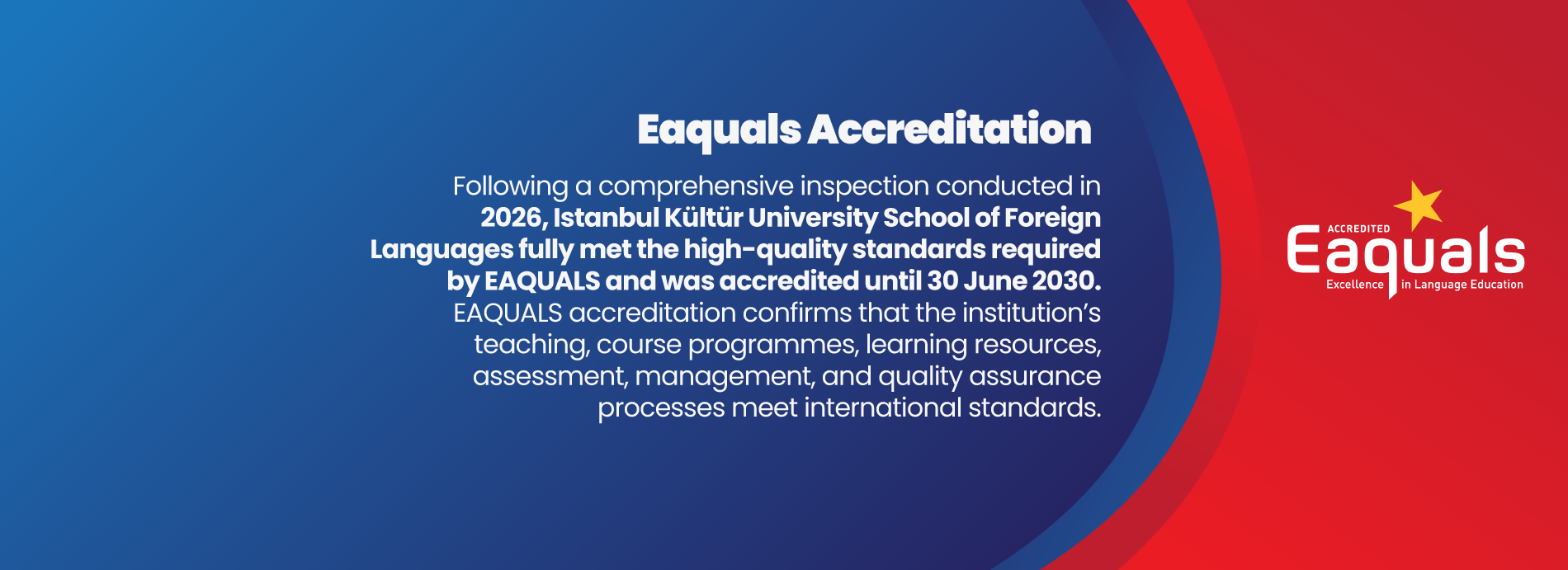 EAQUALS ACCREDITATION 